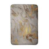 Elegantes modernes hübsches Gold- und Silbermarmor Badematte (Vorderseite Vertikal)