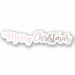 Elegantes modernes hübsches Rosengoldfrohe Aufkleber