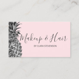 Elegantes modernes hübsches silbernes rosa visitenkarte