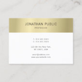 Elegantes, modernes Imitat - Minimalistisches Temp Visitenkarte (Rückseite)