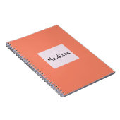 Elegantes, modernes Individuelle Name-Notebook Notizblock (Rechte Seite)