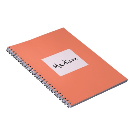 Elegantes, modernes Individuelle Name-Notebook Notizblock (Rechte Seite)