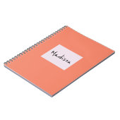 Elegantes, modernes Individuelle Name-Notebook Notizblock (Linke Seite)