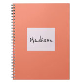 Elegantes, modernes Individuelle Name-Notebook Notizblock (Vorderseite)