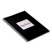Elegantes, modernes Individuelle Name-Notebook Notizblock (Rechte Seite)