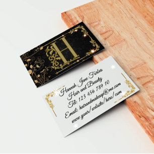 Elegantes modernes initiales Monogramm Professiona Visitenkarte