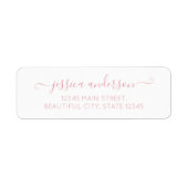 Elegantes, modernes Kalligrafie-Skript Blush Dusty (Vorne)