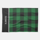 Elegantes, modernes Kariertes Buffalo-Muster Geschirrtuch (Horizontal)