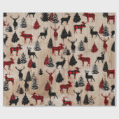 Elegantes modernes, kariertes Lumberjack-Muster Geschenkpapier (Flach)