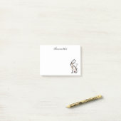 Elegantes modernes Kitty, Cat Mama, Personalisiert Post-it Klebezettel (Auf Schreibtisch)