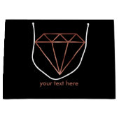 elegantes modernes klares große geschenktüte (Vorderseite)