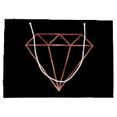 elegantes modernes klares große geschenktüte (Rückseite)