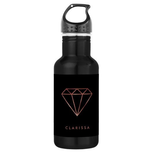 elegantes modernes klares trinkflasche (Vorderseite)