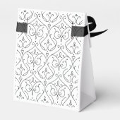 Elegantes, modernes Klassisches Oldtimer-Hochzeits Geschenkschachtel (Rückseite)