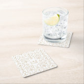 Elegantes, modernes Klassisches Oldtimer-Hochzeits Rechteckiger Pappuntersetzer (Vor Ort)