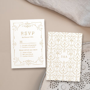 Elegantes modernes klassisches UAWG RSVP Karte