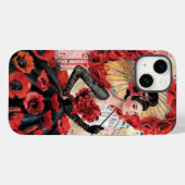 Elegantes, modernes Kleid für Frauen und Pfeffer Case-Mate iPhone Hülle (Rückseite (Horizontal))