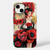 Elegantes, modernes Kleid für Frauen und Pfeffer Case-Mate iPhone Hülle (Rückseite)