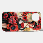 Elegantes, modernes Kleid für Frauen und Pfeffer Case-Mate iPhone Hülle (Rückseite (Horizontal))