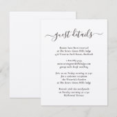 Elegantes, modernes Kraftpapier Begleitkarte (Vorne/Hinten)