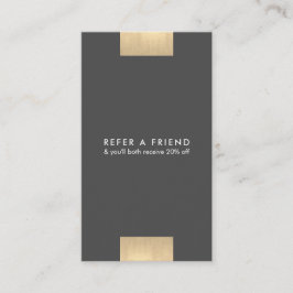 Elegantes modernes KraftPrint GoldChic verweisen Visitenkarte