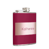 Elegantes modernes Küken-Rosengold u. Flachmann (Rechts)