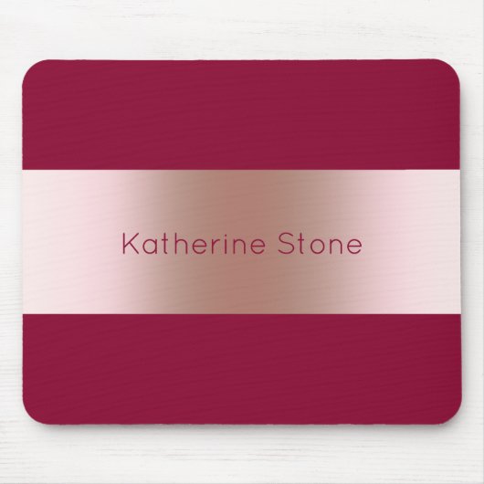 Elegantes modernes Küken-Rosengold u. Mousepad (Vorne)