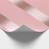 Elegantes modernes Küken-Rosengold u. rosa Geschenkpapier (Ecke)