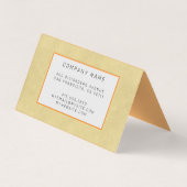 Elegantes modernes Leather Gold Visitenkarten (Rückseite)