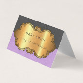 Elegantes modernes Leather Gold Visitenkarten (Vorderseite)