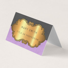 Elegantes modernes Leather Gold Visitenkarten