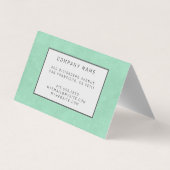 Elegantes modernes Leather Gold Visitenkarten (Rückseite)