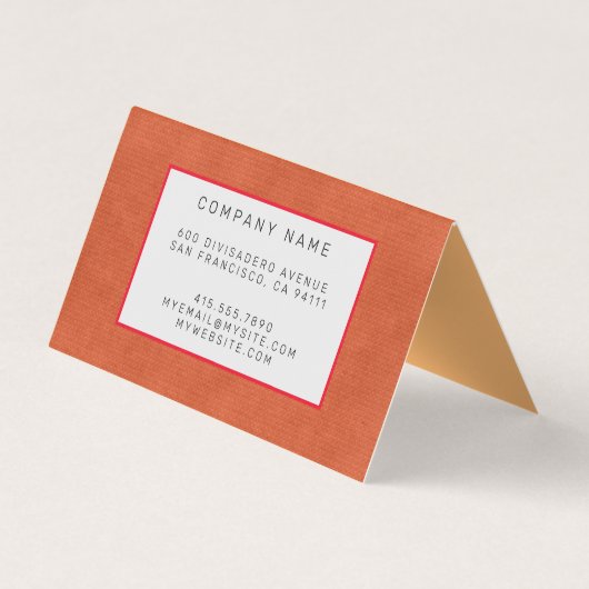 Elegantes modernes Leather Gold Visitenkarten (Rückseite)