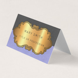 Elegantes modernes Leather Gold Visitenkarten