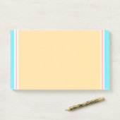 Elegantes modernes leeres Template Blau Rosa Gelb Post-it Klebezettel (Auf Schreibtisch)