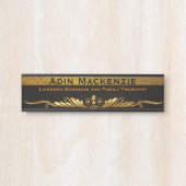 Elegantes, modernes lizensiertes Therapeut LMFT Of Türschild (Vorderseite )