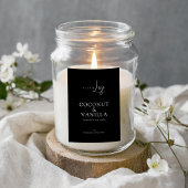 Elegantes, modernes Logo Minimal Candle Label Lebensmitteletikett