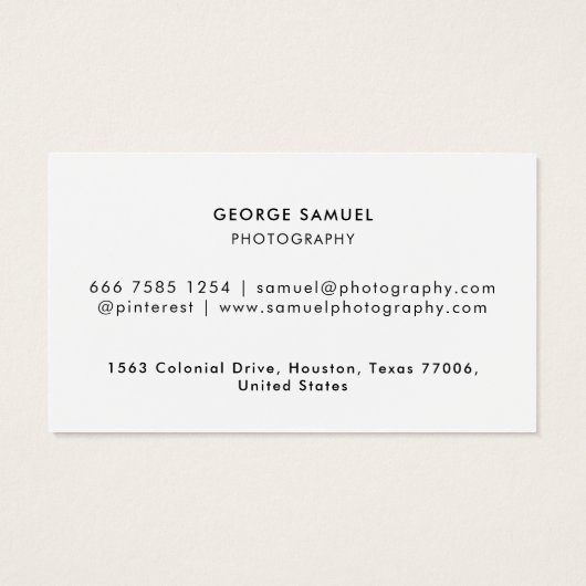 Elegantes, modernes Logo Minimalistisch (Rückseite)