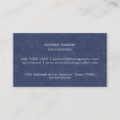 Elegantes, modernes Logo Minimalistisch Terminkarte (Rückseite)