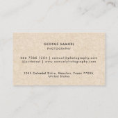 Elegantes, modernes Logo Minimalistisch Terminkarte (Rückseite)