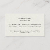 Elegantes, modernes Logo Minimalistisch Terminkarte (Rückseite)