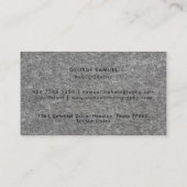 Elegantes, modernes Logo Minimalistisch Terminkarte (Rückseite)