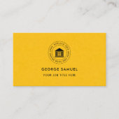 Elegantes, modernes Logo Minimalistisch Visitenkarte (Vorderseite)