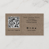 Elegantes, modernes Logo Minimalistisch Visitenkarte (Rückseite)