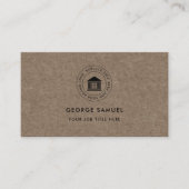 Elegantes, modernes Logo Minimalistisch Visitenkarte (Vorderseite)