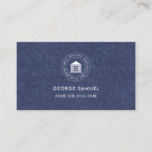 Elegantes, modernes Logo Minimalistisch Visitenkarte (Vorderseite)