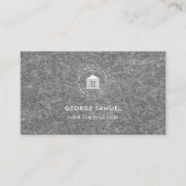 Elegantes, modernes Logo Minimalistisch Visitenkarte (Vorderseite)