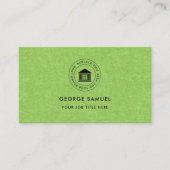 Elegantes, modernes Logo Minimalistisch Visitenkarte (Vorderseite)