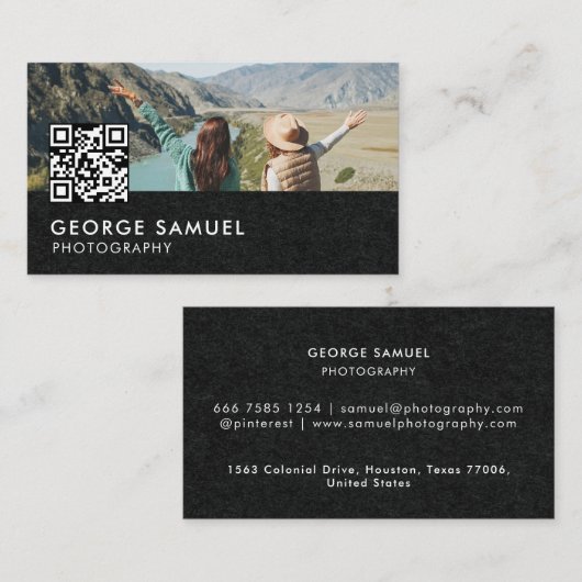 Elegantes, modernes Logo Minimalistisch Visitenkarte (Vorne/Hinten)