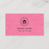 Elegantes, modernes Logo Minimalistisch Visitenkarte (Vorderseite)